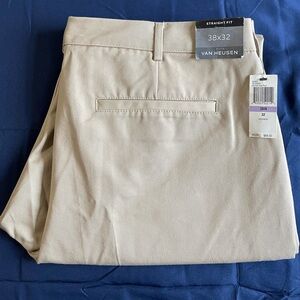 Van Heusen Men's Tan Straight Fit Pants